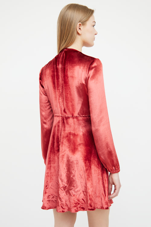 Red Valentino Red Velvet Dress