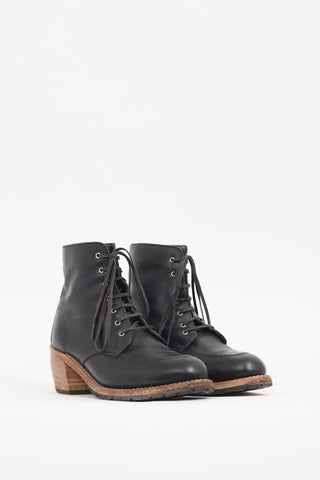 Red Wing Black 
Brown Leather Clara Boot