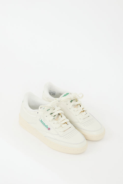 Reebok Cream Leather Club C 85 Sneaker