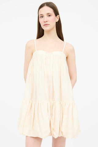 Reiss Linen Emery Bubble Dress