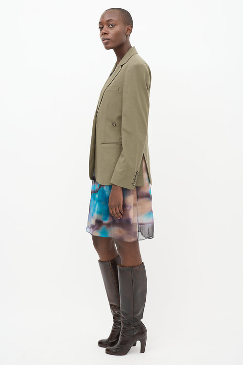 Remain Birger Christensen Green Darla Structured Blazer