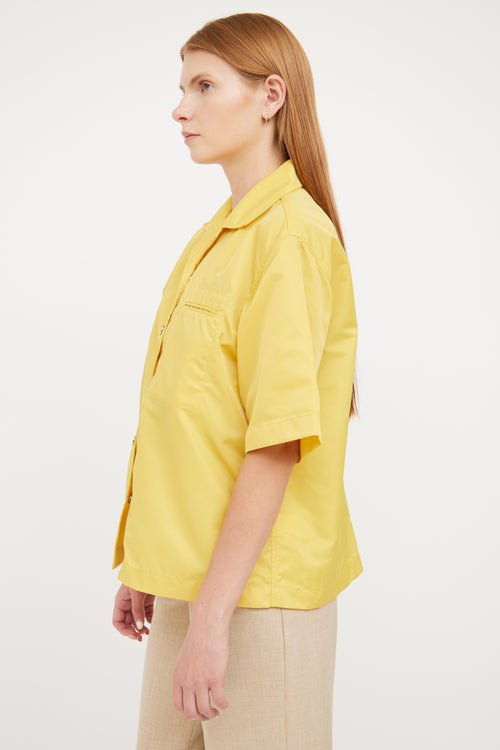 Remain Birger Christensen Golden Yellow Snap Front Storm Shirt