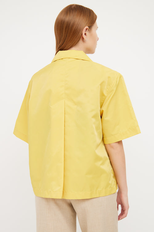 Remain Birger Christensen Golden Yellow Snap Front Storm Shirt