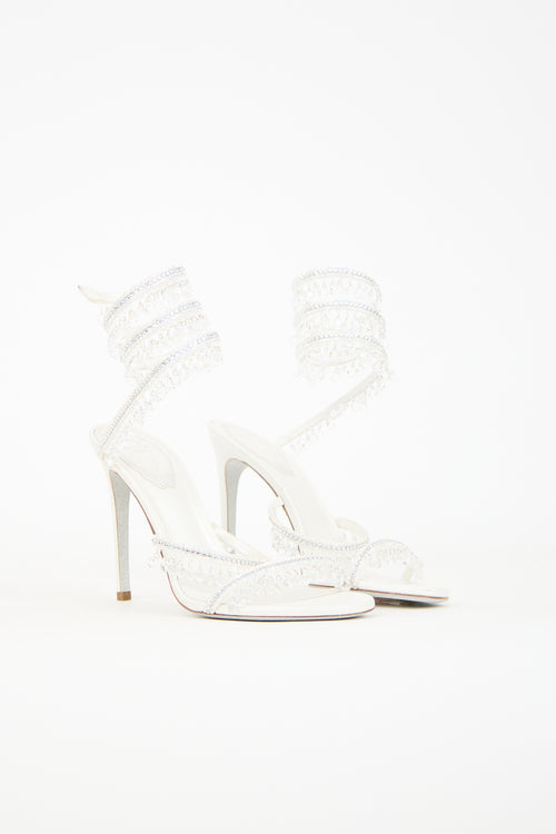 Rene Caovilla Crystal Cleo Chandelier Heel