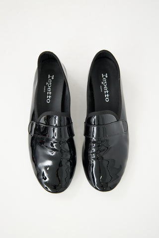 Repetto Black Patent Michael Loafer