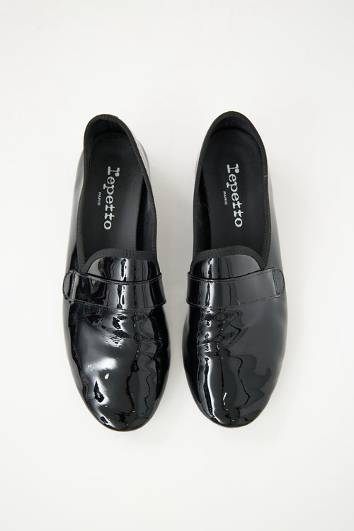 Repetto Black Patent Michael Loafer