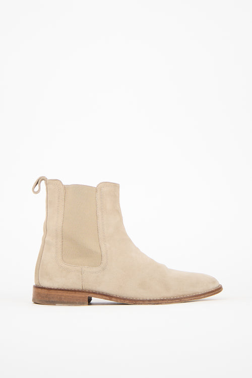 Represent Beige Suede Chelsea Boot