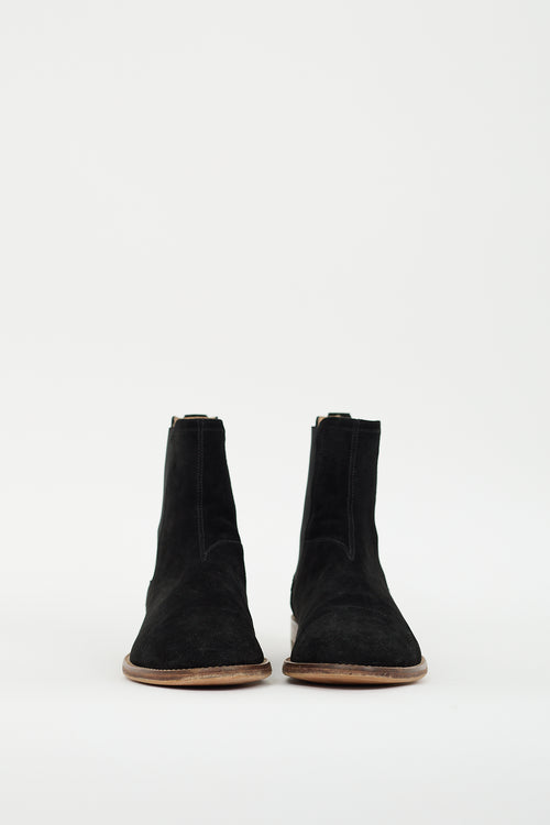 Represent Black Suede Chelsea Boot