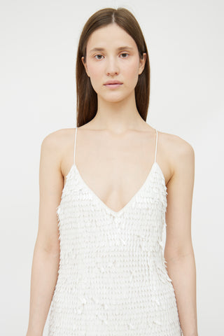 Retrofête White Sequin Sirena Dress