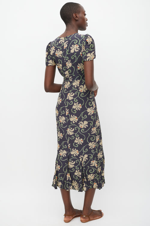 Rhode Navy 
Multicolour Floral Dress