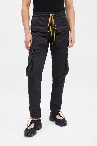 Rhude Black Drawcord Jogger