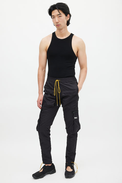 Rhude Black Drawcord Jogger