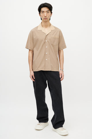 Rhude Brown Logo Shirt