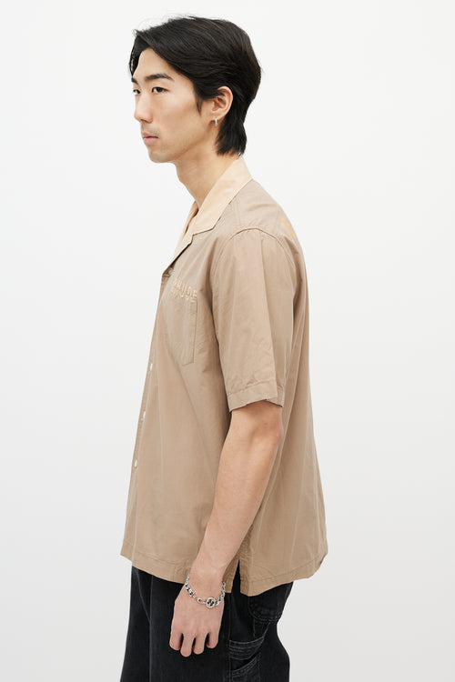 Rhude Brown Logo Shirt