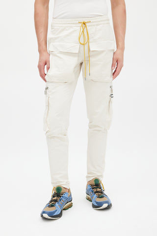 Rhude Cream Drawcord Jogger