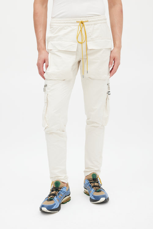 Rhude Cream Drawcord Jogger