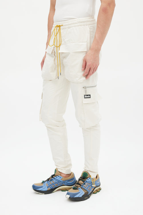 Rhude Cream Drawcord Jogger