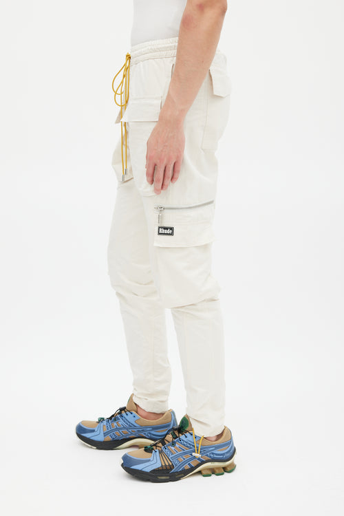 Rhude Cream Drawcord Jogger