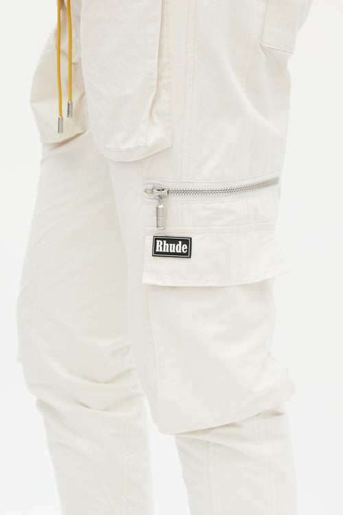 Rhude Cream Drawcord Jogger