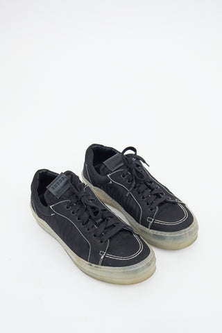 Rhude Black Nylon V1 Lo Sneaker