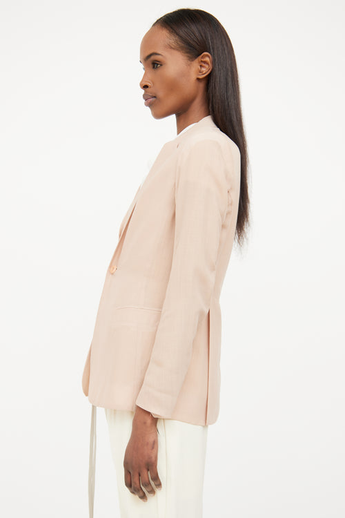 Rick Owens Beige Long Sleeve Blazer