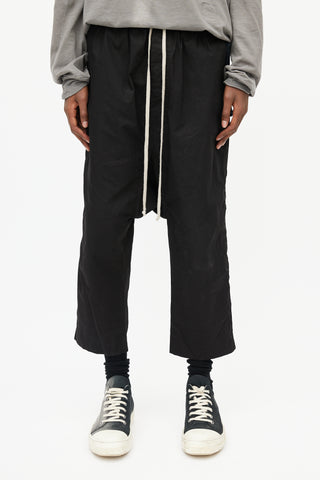 Rick Owens Black Drop Seat Pant