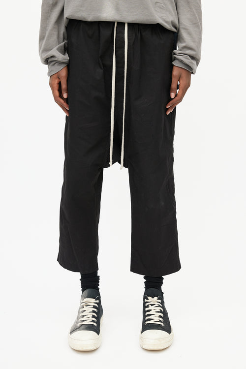 Rick Owens Black Drop Seat Pant