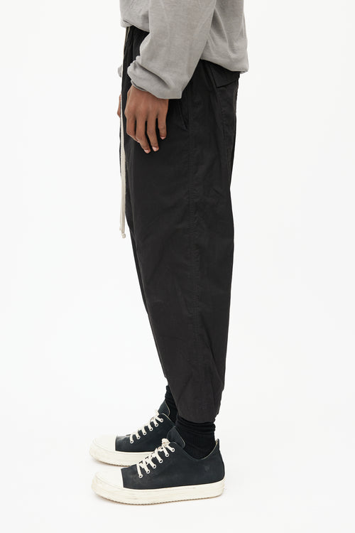 Rick Owens Black Drop Seat Pant