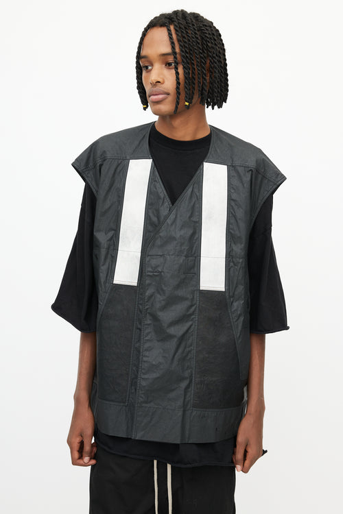 Rick Owens Black Patch Oversized Vest