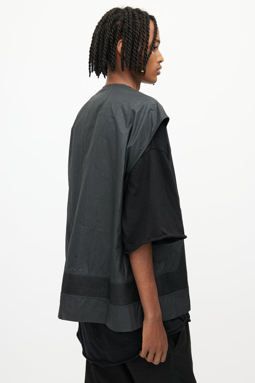 Rick Owens Black Patch Oversized Vest