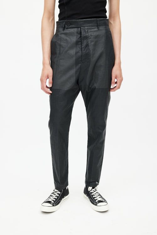 Rick Owens Black Semi Sheer Trouser