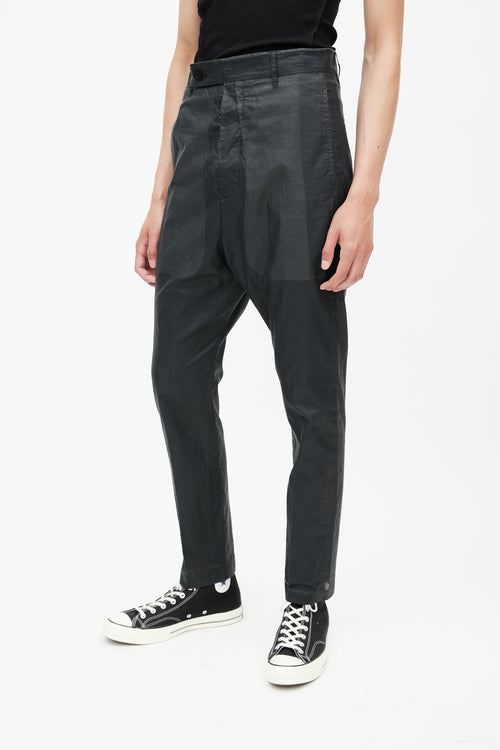 Rick Owens Black Semi Sheer Trouser