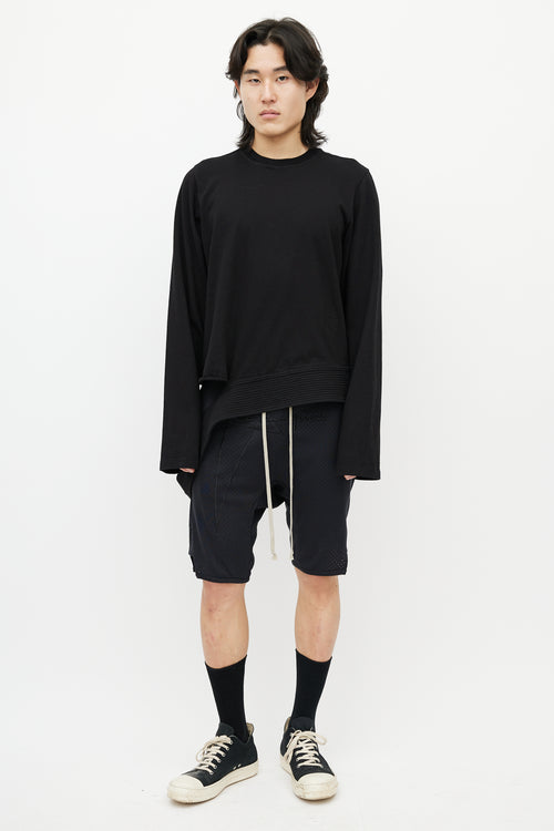 Rick Owens Black Strap Sweatshirt