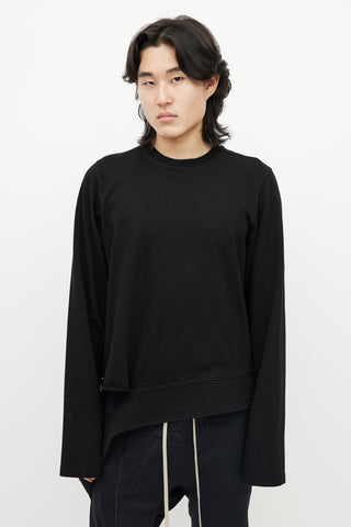 Rick Owens Black Strap Sweatshirt