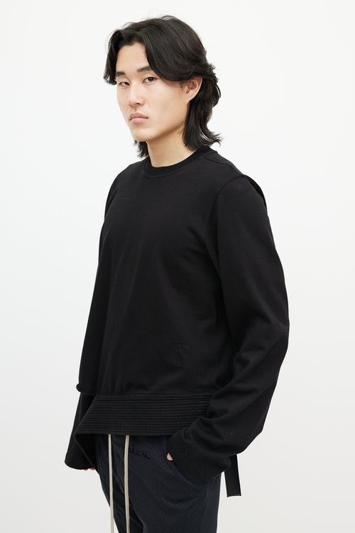 Rick Owens Black Strap Sweatshirt