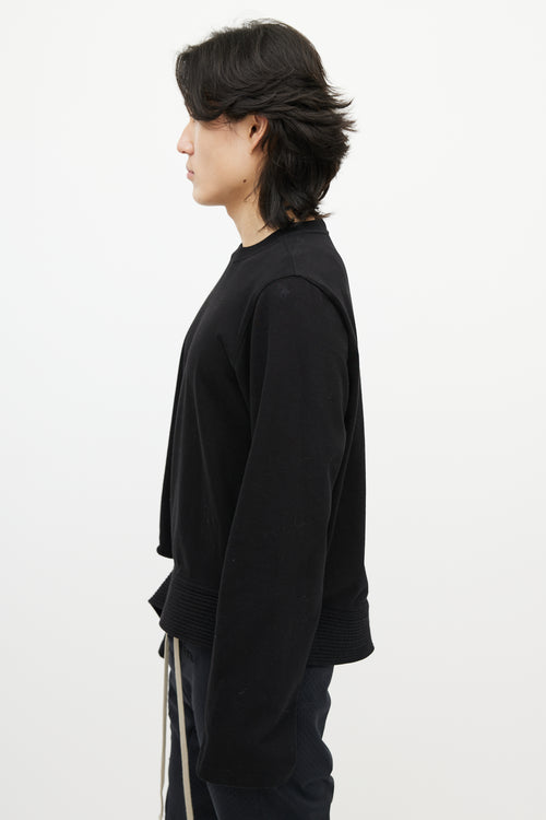 Rick Owens Black Strap Sweatshirt