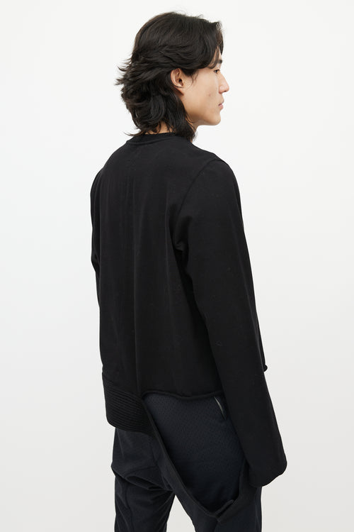 Rick Owens Black Strap Sweatshirt