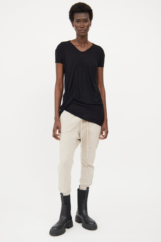 Rick Owens Black SS17 Tied T-shirt