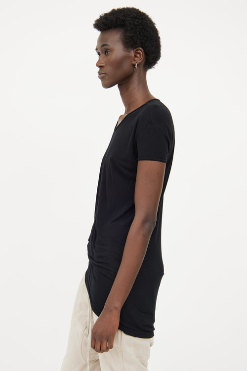 Rick Owens Black SS17 Tied T-shirt