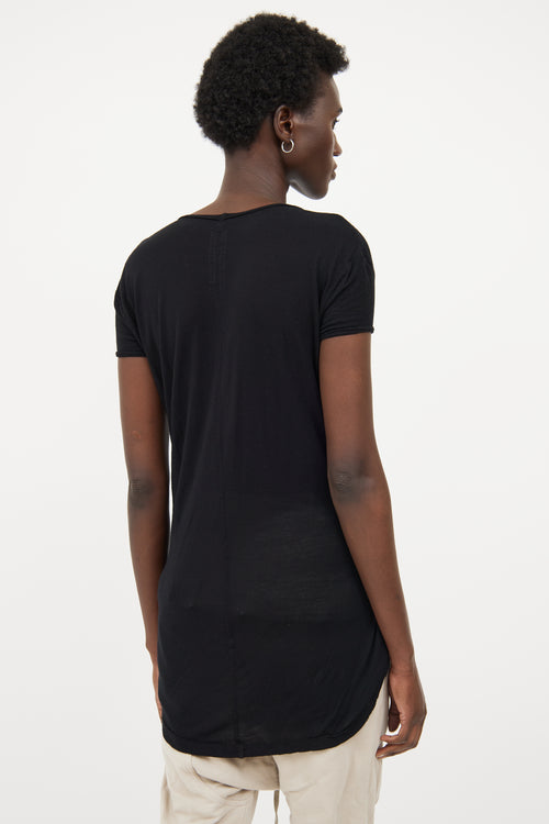 Rick Owens Black SS17 Tied T-shirt