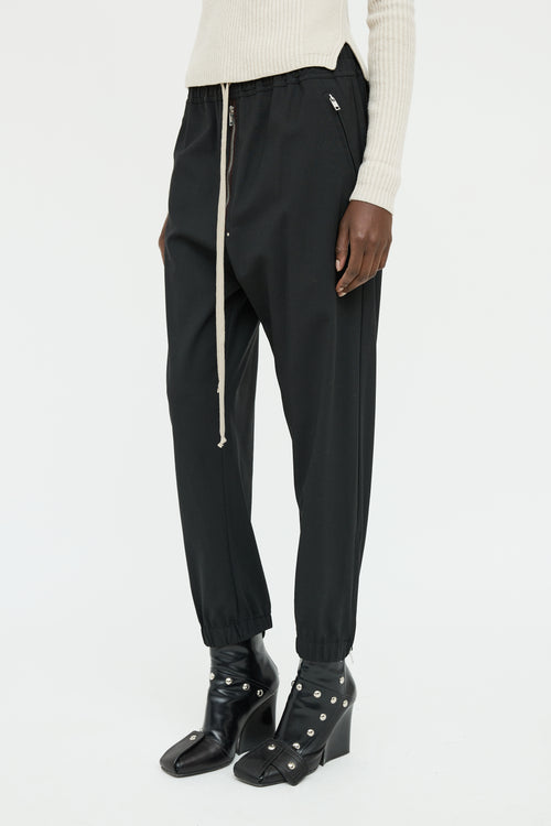 Rick Owens FW 2020 Black Zip Detail Pant