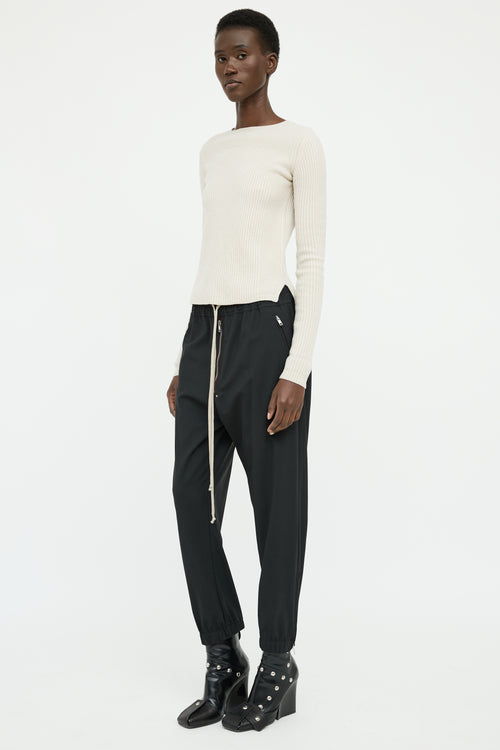 Rick Owens FW 2020 Black Zip Detail Pant