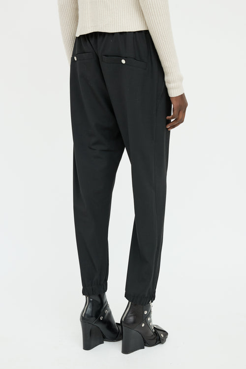 Rick Owens FW 2020 Black Zip Detail Pant