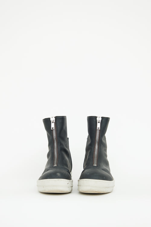 Rick Owens DRKSHDW Black 
White Boot