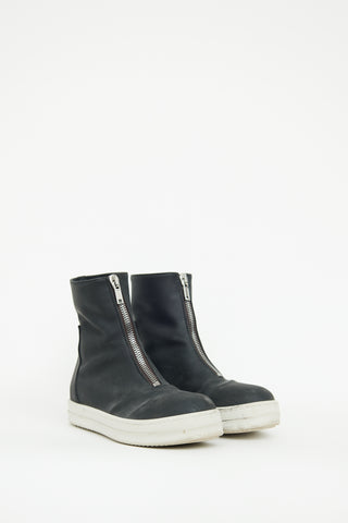 Rick Owens DRKSHDW Black 
White Boot