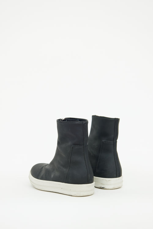 Rick Owens DRKSHDW Black 
White Boot