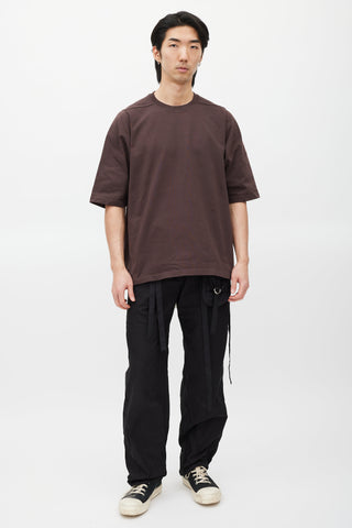 Rick Owens Burgundy Level T-Shirt