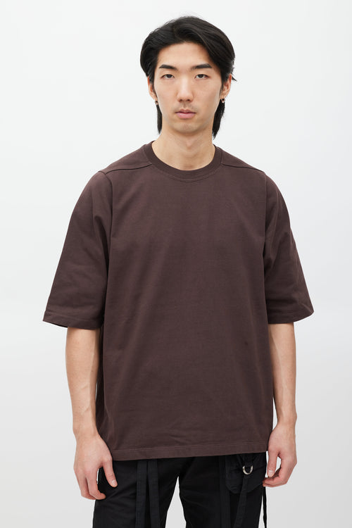 Rick Owens Burgundy Level T-Shirt