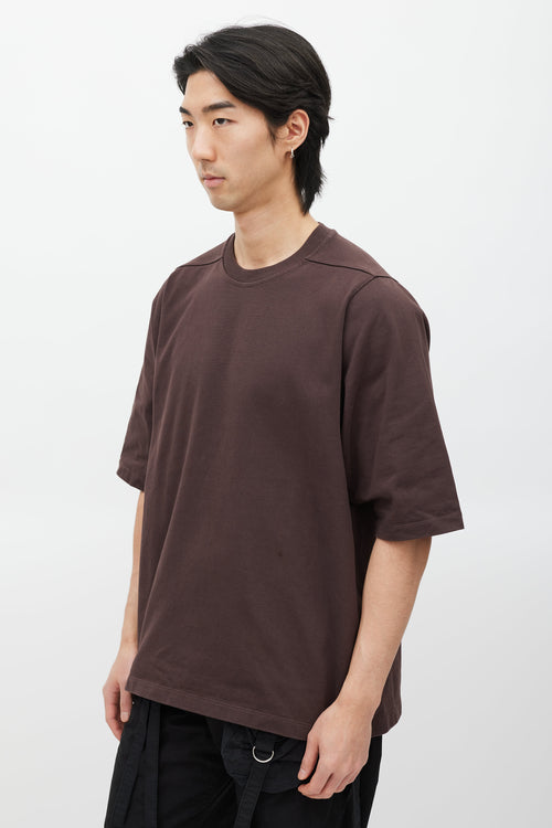 Rick Owens Burgundy Level T-Shirt