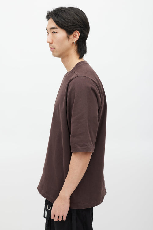 Rick Owens Burgundy Level T-Shirt